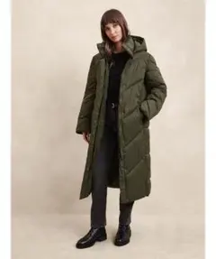 【新品・未使用】バナナリパブリック　ロングダウンコート　カーキ