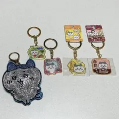 ちいかわ ハチワレ ダイカットキーホルダー ラインストーンキーホルダー ご当地