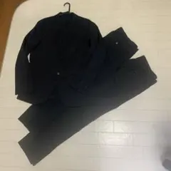 UNIQLO 感動ジャケット スリムフィット セットアップ 濃ネイビー黒３本