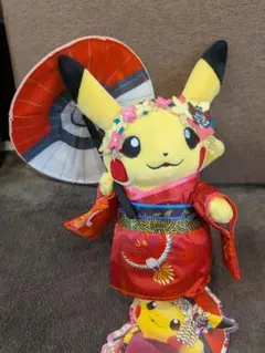ポケモン 舞妓はんピカチュウ おすわりver. ぬいぐるみ ピカチュウ