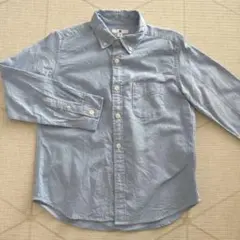 ユニクロ　オックスフォードシャツ　130cm ブルー
