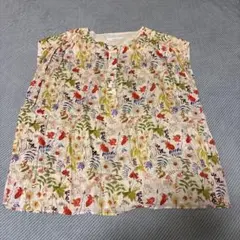 【美品】amherst♡リバティ風ノースリーブブラウス