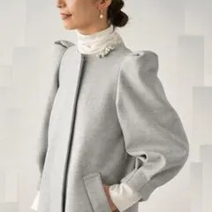 VERMEIL par iena メルトンカラー ショートコクーンコート VERMEIL par iena ☆メルトンカラー ショートコクーンコート