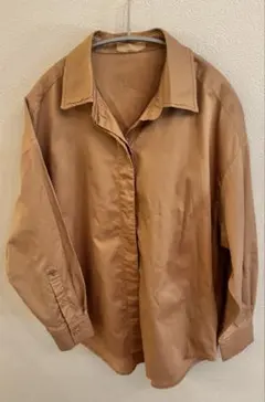 Theory シアーシャツ 長袖 24SS シースルー ブラウン 羽織り 美品 
