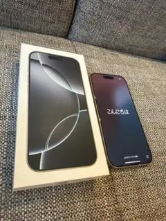 【極美品】iPhone16 Pro 256GB ホワイト　バッテリー95%
