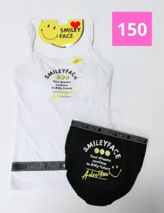 SMILEY FACE　スマイリーフェイス　キャミソール　ショーツ　150　上下