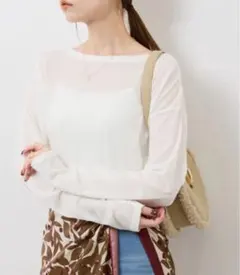 シアーロングスリーブTシャツ