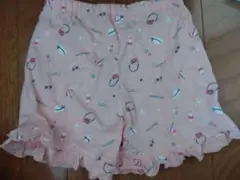 フリル付き花柄ハーフパンツ 120サイズ