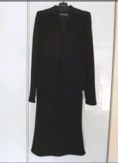 黒ワンピースセット フォーマル スーツ 喪服としても…