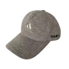 adidas アディダス ゴルフキャップ グレー ロゴ入りメンズ フリーサイズ