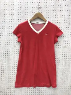 Y2K 70'svibes古着　ARENA パイピングネック　ロゴ刺繍Tシャツ