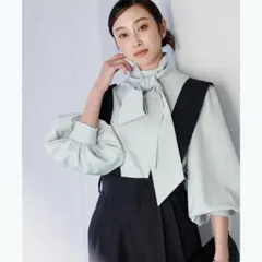 ur's ブラウス シャツ 2wayボリュームスリーブボウタイブラウス