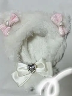 ぬい服 ぬいぐるみ服 ホワイト リボン