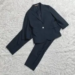 オリヒカ　セットアップ　スーツ　ネイビー　七分丈　ウォッシャブル　春夏　M