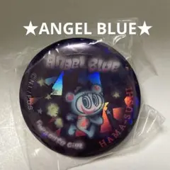 匿名 はま寿司　エンジェルブルー　ラメ入りクリップ缶バッチ