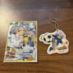 イナズマイレブン　吹雪士郎　イナズマイレブントレーディングカード　ストラップ