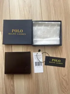 Polo Ralph Lauren 二つ折り財布 ブラウン