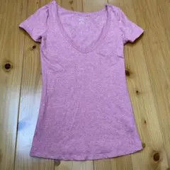 A|X Armani Exchange Vネック Tシャツ ピンク XSのサムネイル