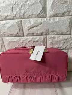 新品 Francfranc フリル ポーチ ピンクのサムネイル