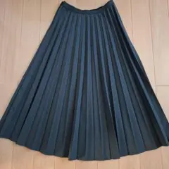 プリーツスカート グレー ロングスカート