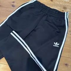 adidas originals 3本ライン 黒 ジャージ　Sサイズ