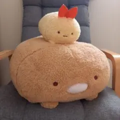 すみっコぐらし BIGぬいぐるみ クッション えびふらいのしっぽ　とんかつ