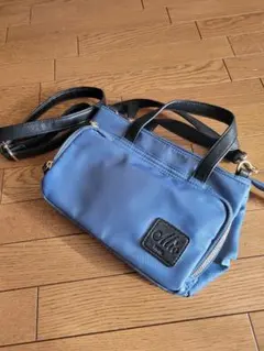 Mio FIRANO ショルダーバッグ 青 ナイロン