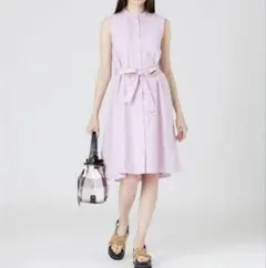 ブルーレーベルクレストブリッジ　 マイクロスパンポプリンシャツワンピース