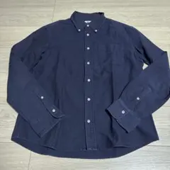 ネイビー、シャツ、日本製、ブルービート、XL