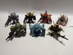 SDガンダム フィギュア 7体セット ガンダム／ザク／グフ 他 まとめ売り