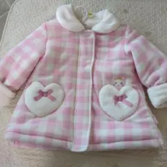 クーラクール　　ピンクチェック柄ジャケット (ベビー服)