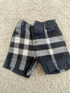 Burberry紺色チェック柄 ショートパンツ