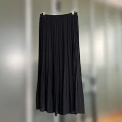 パシオーネ ブラック プリーツロングスカートのサムネイル