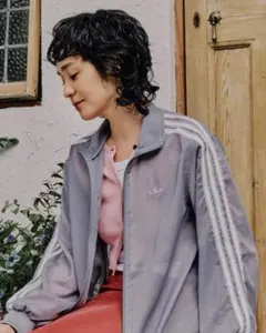 adidasシアーブルゾン グレー Sheer blouson L - メルカリ