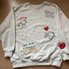 新品 サンリオ キティ スウェット トレーナー Mサイズ 裏起毛