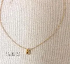 再販サージカルステンレス☆イニシャルKネックレス（オールステンレス）