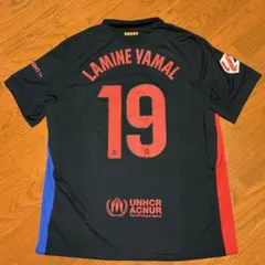 最後 L 黒 バルセロナ ヤマル ユニフォーム サッカー フットサル