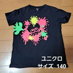半袖　Tシャツ　黒　ユニクロ　スプラトゥーン　サイズ150