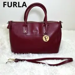 FURLA リンダ 2WAY ハンドバッグ ショルダーバッグ レッド
