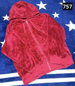 Clash Ahead フリースジャケット 赤 レッド