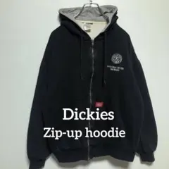 ディッキーズ　厚手　ジップアップ　パーカー 黒　ブラック　L　C20