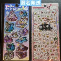 ほっぺちゃんウォーター　in シール　ジュエルプチドロップ　ストーン　シマエナガ