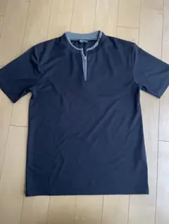 コムサイズムレディースM黒半袖スワンネック