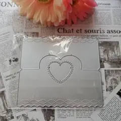 クラフト ダイカット カッティング ダイ ハート ラッピング トッパー