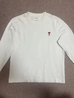AMI PARIS アミパリ ロゴ 長袖Tシャツ 白 ホワイト ロング - メルカリ