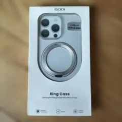SODI iPhone 15 Pro Max用ケース　リング　クリア
