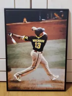SDパドレス マニーマチャド MLB！A3サイズポスターフレーム付き