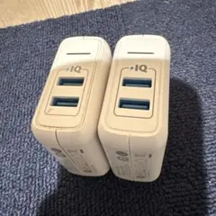 2点セット Anker 急速充電器 PowerPort 2 Elite
