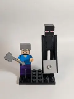 マインクラフト スティーブ エンダーマン ミニフィギュアセット