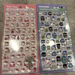 正規品　ボンボンドロップシール　サンリオミニ2枚セット　キティ　はぴだんぶい